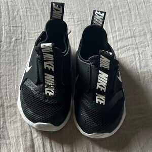 Nike Kids Black and White Slip-On Sneakers